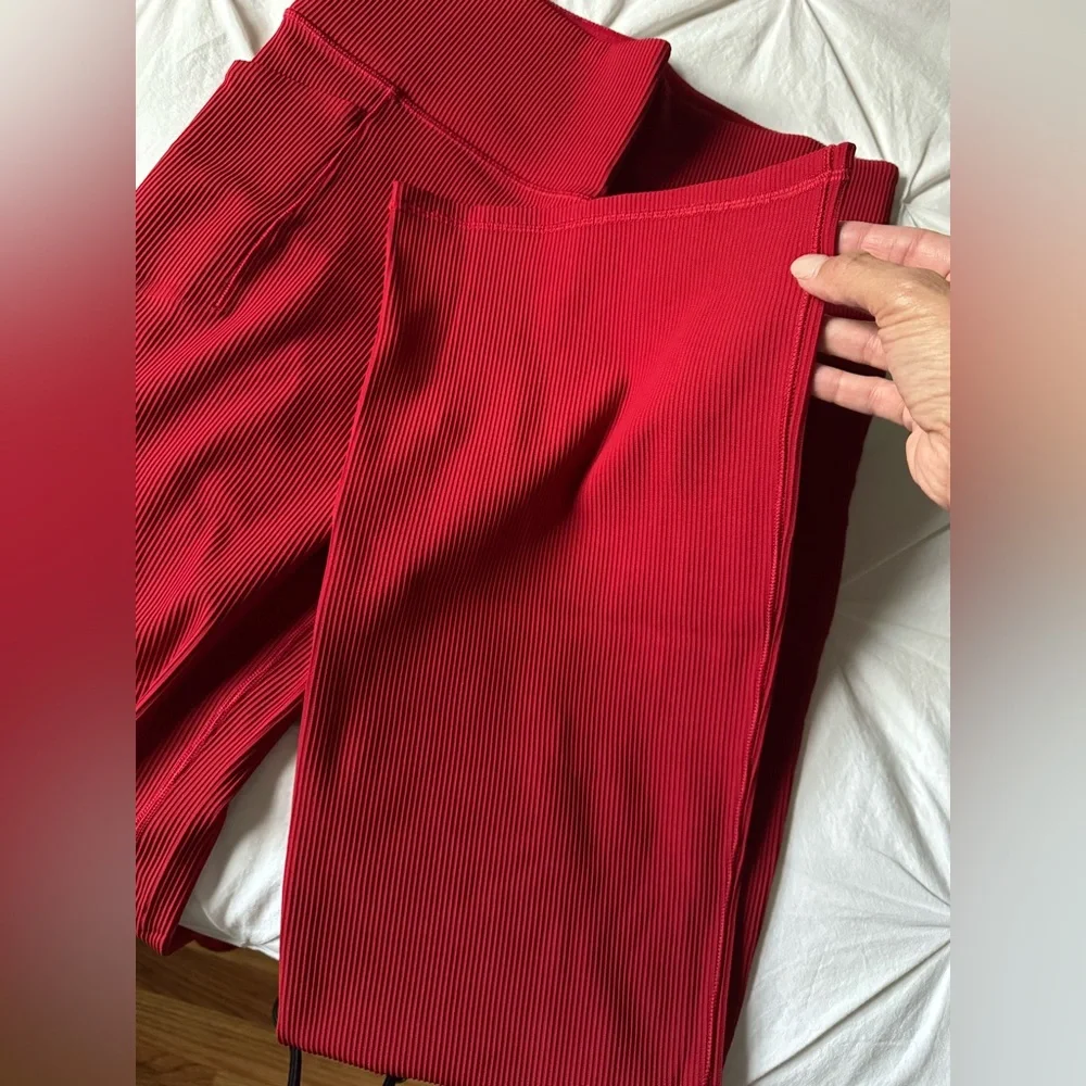 Athleta Red Flared Pants - Picture 5 of 5